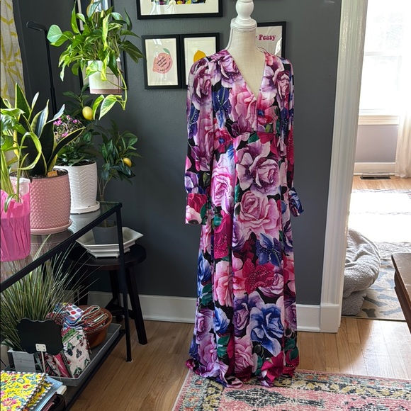 Boston Proper Floral Wedding Dress - Picture 8 of 9